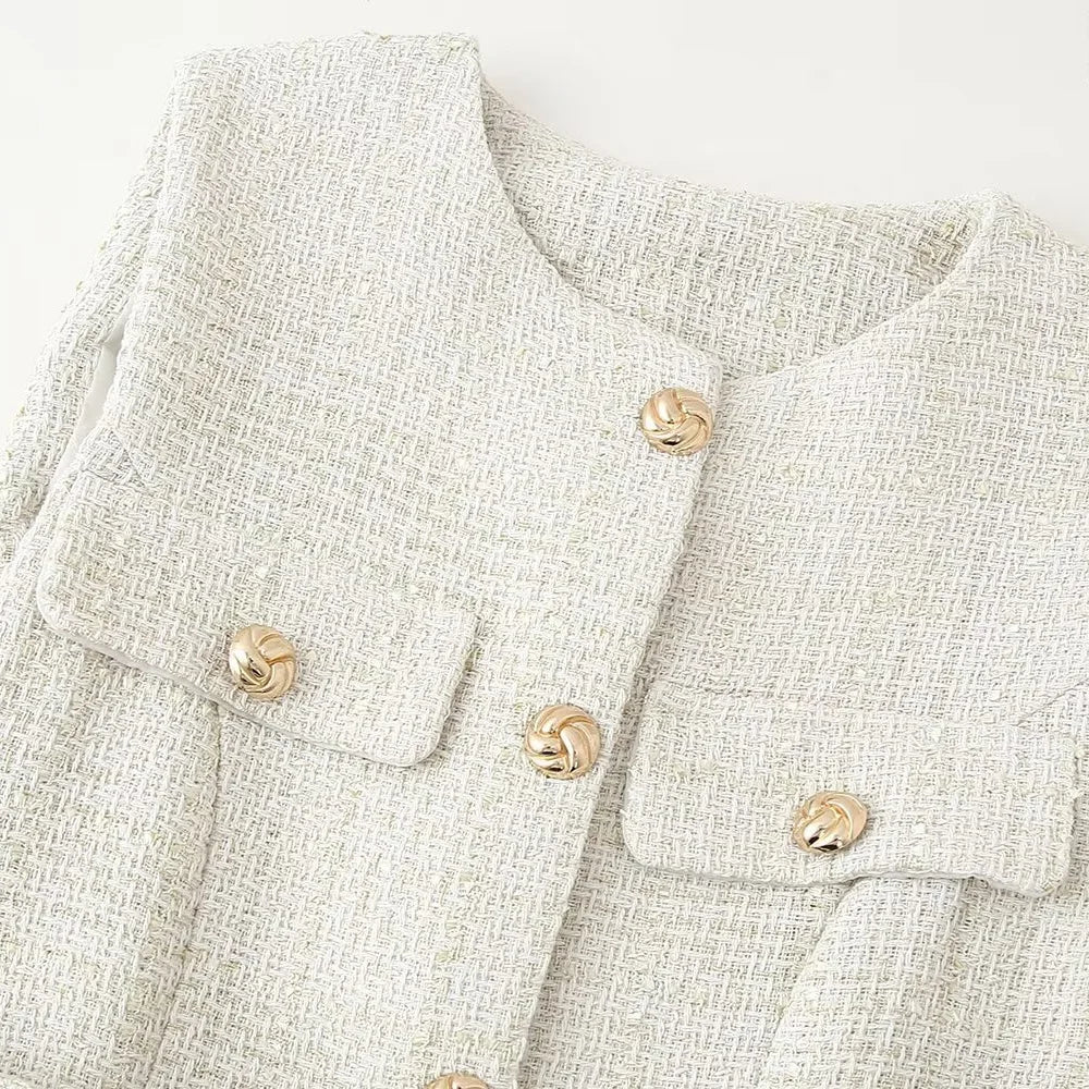 2025 New Women's Clothing European and American Style Fashion Design Sense Small Fragrant Style Decoration Texture Vest