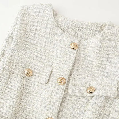 2025 New Women's Clothing European and American Style Fashion Design Sense Small Fragrant Style Decoration Texture Vest