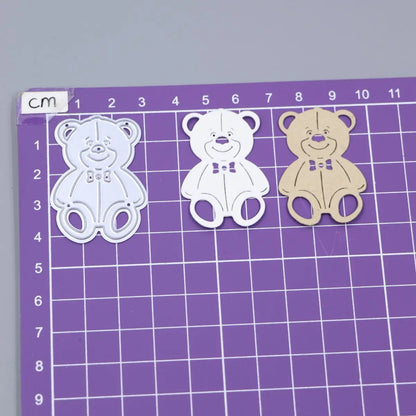 Little Cute Bear Metal Dies Cutting for Card Making DIY Handmade Crafts Scrapbooking Animal Die Cuts