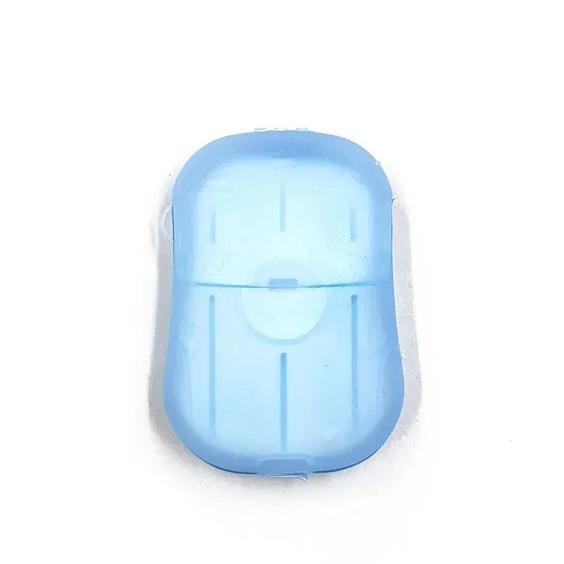 Outdoor travel disposable soap tablet box soap paper Portable hand washing tablet Small soap tablet mini soap sheet