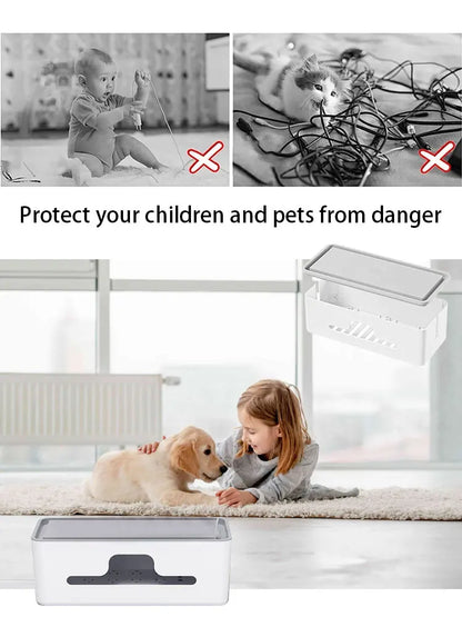 Household Socket Board Organizer Box, Multi-Functional Cable Management Box, Data Cable, Multi-Purpose Organizer And Finishing