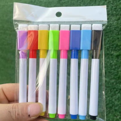 8Pcs/set Colorful Whiteboard Markers Erasable Pens for Kids Classroom and Office Supplies Marker Pen Classroom Supplies