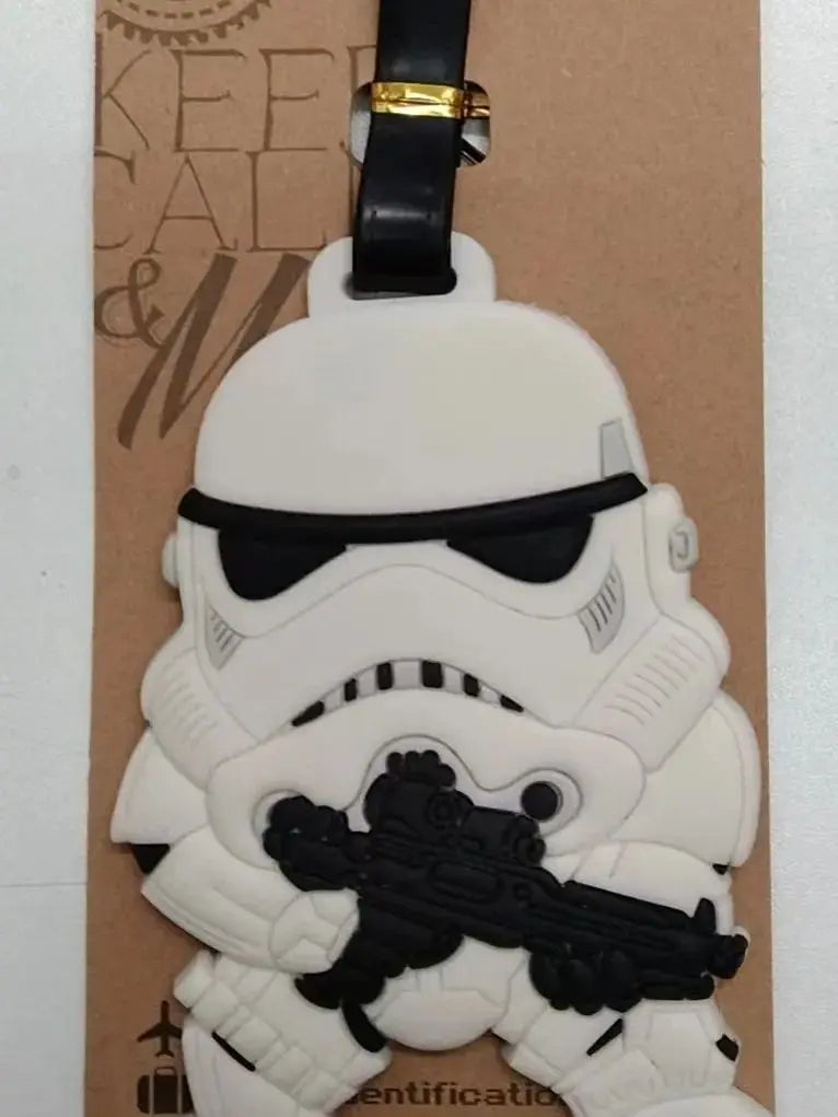 Cartoon Star Wars Travel Luggage Tag Cute Suitcase ID Addres Holder Boarding Baggage Tag Label Adorable Pendant Gift Accessories