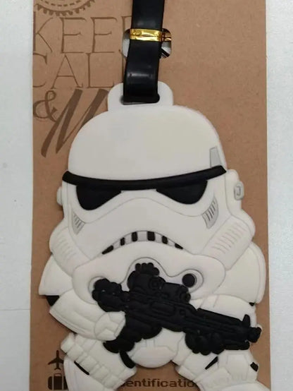 Cartoon Star Wars Travel Luggage Tag Cute Suitcase ID Addres Holder Boarding Baggage Tag Label Adorable Pendant Gift Accessories