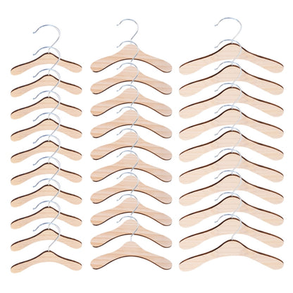10 Pieces Wooden Pet Apparel Hangers Wooden Portable Clothes Hanger Durable Gift