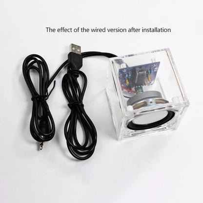 Mini Bluetooth Speaker Making Kit Small Audio Parts Electronic DIY Power Amplifier Mobile Speaker Electronic Kit Soldering