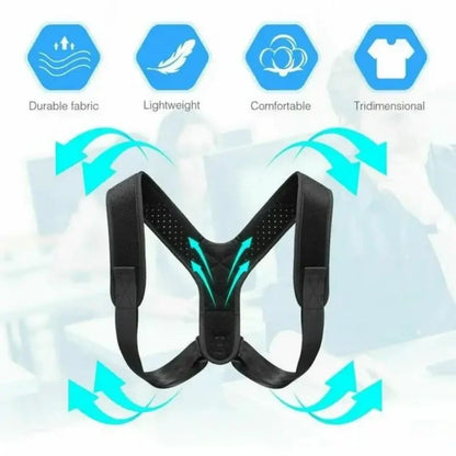 Back Posture Correction Belt Hunchback Prevention Correction of Sitting Posture Unisex Breathable Body Shaping