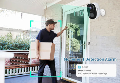 LS VISION 4MP Wireless Security Wifi Camera Outdoor Solar Battery Camera PIR Spotlight Security Solar Camera Security Protection