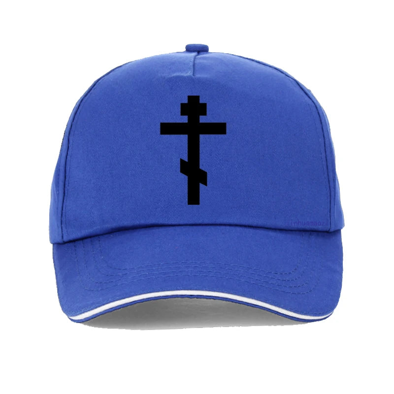 Russian Orthodox Cross Print Baseball cap Men Women Christian Crucifix Male Church Eternal Church Inspirational hat gorras