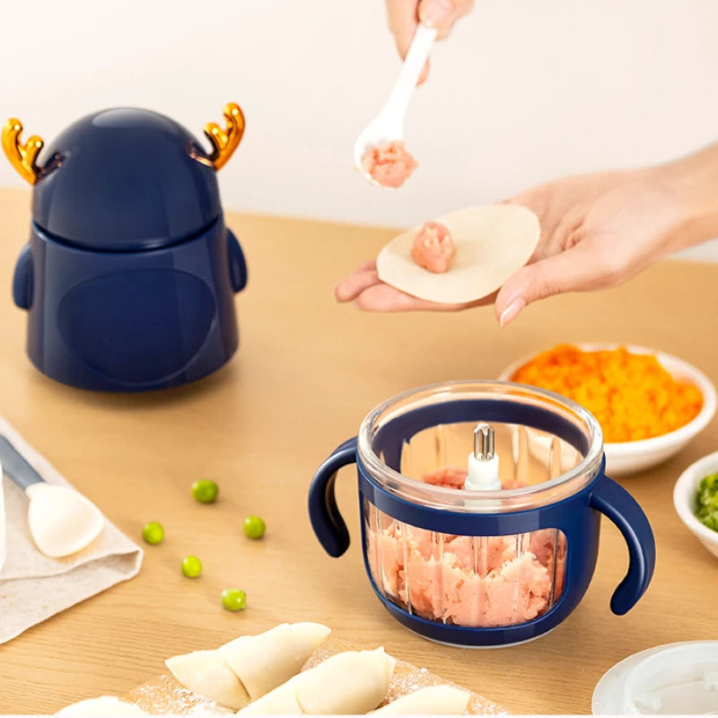 Multi functional food processor, household food processor, baby food grinder, garlic puree blender, kitchen tool