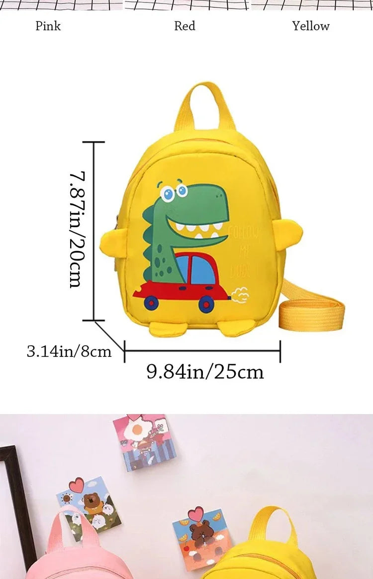 Children Cute Cartoon Dinosaur School Bags Anti-lost Backpacks Toddler Rucksack Kindergarten Schoolbag