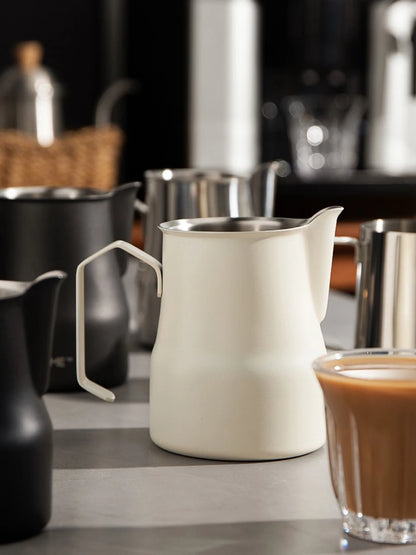 350/500/700ml Stainless Steel Milk Jug Frothing Pitcher Milk Espresso Machine Cappuccino Latte Frothing Pitcher Barista Milk Jug