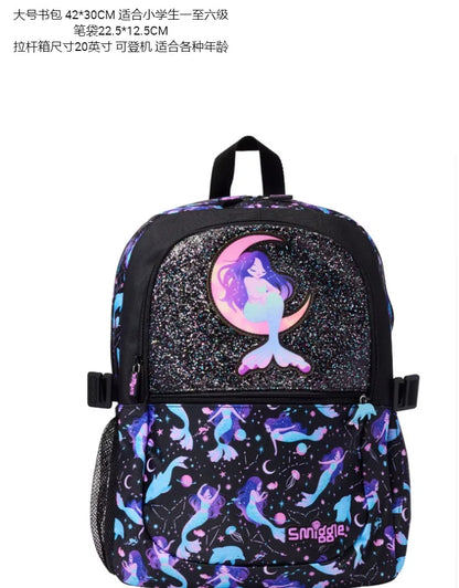 Genuine Australian Smiggle Mermaid Reflection In Water Backpack Children'S Stationery Student Pencil Case Backpack Student Gift