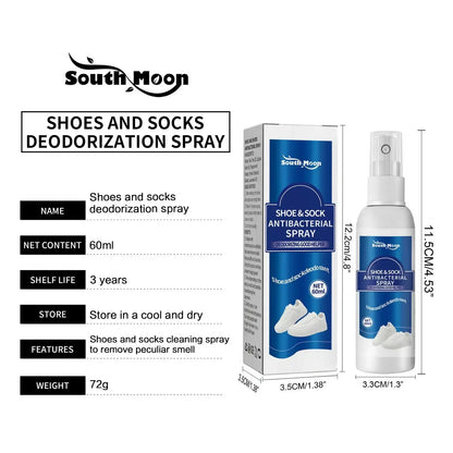 Shoe Socks Odor Removal Spray Foot Odor Shoes Stink Remover Footwear Deodorant Antibacterial Antiperspirant Freshener Feet Care