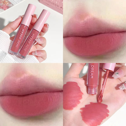 Floral Lip Gloss Water Mist Lip Tint Matte Lightweight and Translucent Lip Stain Whitening Lipstick Non-Transfer