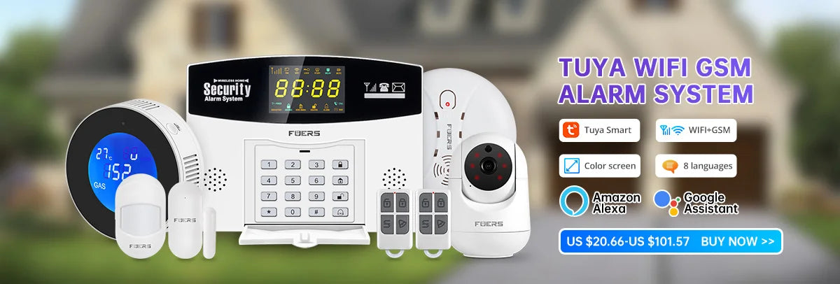 Fuers Tuya Smart Home WiFi Door Sensor Door Open Detectors Security Protection Alarm System Home Security Alert Security Alarm