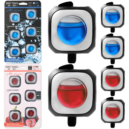 Fragrance Natural Essential Oil Fresh Scent Aromatherapy Car Air Freshener Diffuser Vent Clip Odor Eliminator 0.81oz 24ml 6 Pack