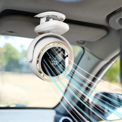 Car Fan Camping Fan 5-Speeds Electric Air Circulator Ceiling Fan Ultra-quiet Clip-on Fan Household Outdoor Cooling Ventilador