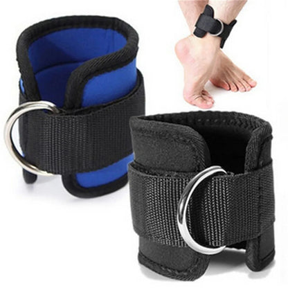 D-Ring Ankle Anchor Strap Belt Leg Strap Lifting Fitness Exercise Band Gym Cable Attachment Thigh Elastic Fitness Resistencia