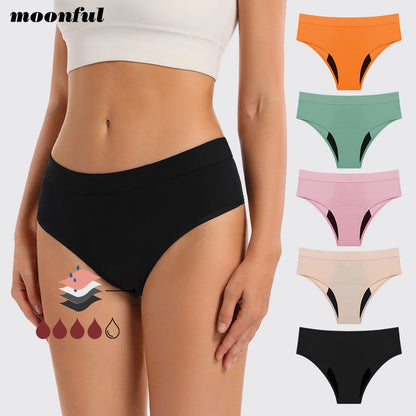 Women's Menstrual Panties Leak Proof Bikini Menstrual Strong Menstrual Cycle Absorbent Underwear Abundant Flow Menstrual Briefs