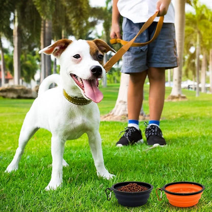Pet Folding Silicone Bowl Outdoor Pet Travel Dog Water Food Bowl Collapsible Portable Puppy Food Container Feeder Pet Dog Bowl