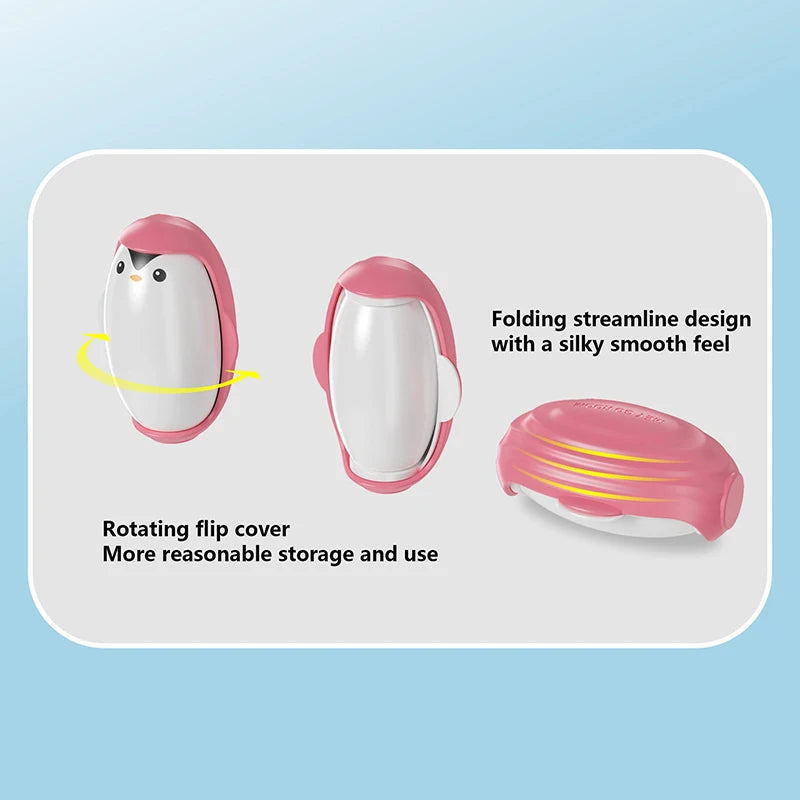 Penguin Lint Remover Household Portable Sticky Washable Reusable Mini Roller Brush Ball Suitable For Pet Hair Clothing Cleaning