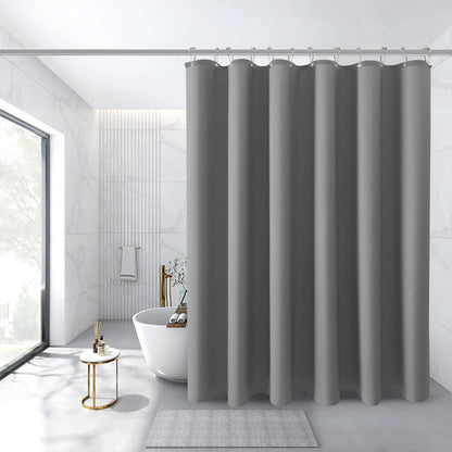 Shower Curtain Solid Color Bathroom Curtain Household Bathing Curtain Shower Curtain for Home Hotel