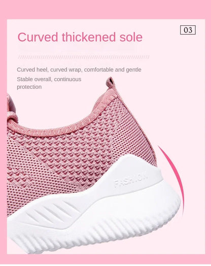 2024 Sports Running Shoes Women's Mesh Breathable Walking Women's Sports Shoes Comfortable and Fashionable Casual Sports Shoes