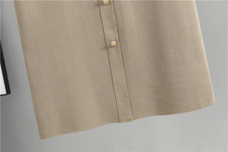 Elegant Office Sweaters Tops+slim High Waist Knitwear Skirts 2 Piece Sets Women New Streetwear Tracksuit Korean Fashion Autumn