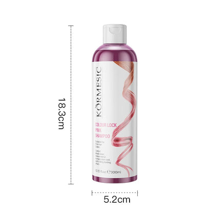 Color-Protecting Shampoo,Pink Setting Shampoo,Color Locking Care Shampoo,Enhance Color Retention Shampoo Makeup Color Protection