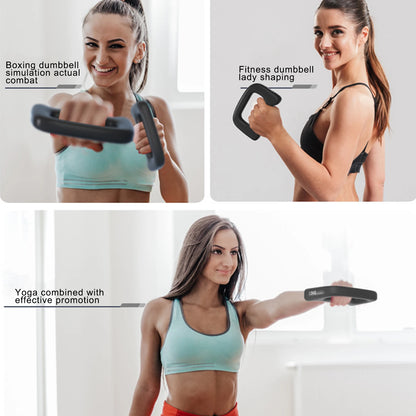 0.5/1/1.5/2kg Boxing Dumbbell 1Pc Portable Wrist Muscle Training D-shape Dumbbell Yoga Fitness Weight Bearing Sports Equipments