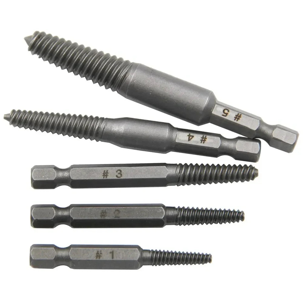 Screw Extractor10pc Hexagonal Shank Broken Head Screwdriver Set Electric Drill Tool for Removing Stripped Screws multifunctional