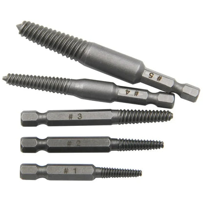 Screw Extractor10pc Hexagonal Shank Broken Head Screwdriver Set Electric Drill Tool for Removing Stripped Screws multifunctional