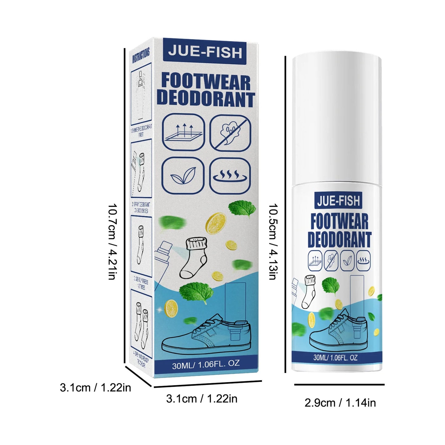 Shoe Spray Germicidal Deodorant Shoe Cabinet Spray Fast lasting antibacterial deodorant Sweat foot odor Remover spray