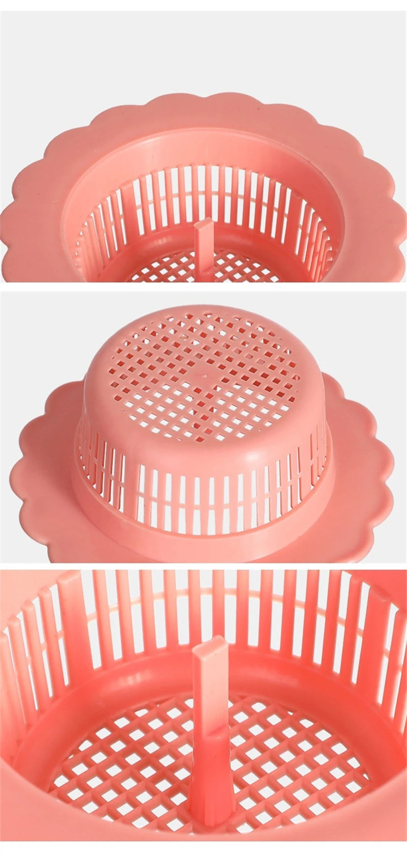 PP Kitchen Sink Strainers Plastic Dishwashers Grids Bathroom  Anti-clogging Leak Screen Small Compact Household Floor Drain Tool