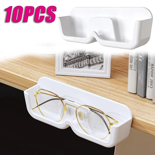 10PCS Eyeglasses Organizer Premium Sunglasses Display Case Wall Mounted No-Punch Sunglasses Organizer Home Organization