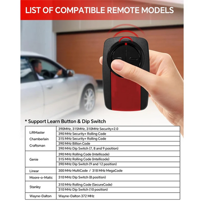 ABGI-Garage Door Opener For Liftmaster 375UT 380UT 375LM Remote Control For Garage Door Opener