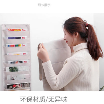 Hanging File Folder Organizer Over The Door Wall Mounted Storage Pockets Chart Home Office Classroom Organization