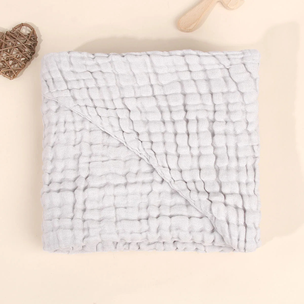 Baby Towels for Newborn 100% Muslin Cotton Baby Bath Towel with Hood for Babies, Infant, Toddler and Kids, Large 32x32Inch