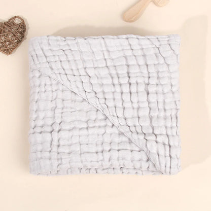 Baby Towels for Newborn 100% Muslin Cotton Baby Bath Towel with Hood for Babies, Infant, Toddler and Kids, Large 32x32Inch