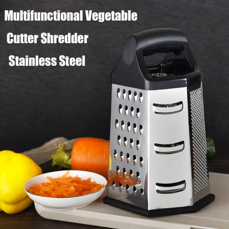 Multifunctional Vegetables Box Grater Stainless Steel 6 Sides Slicer Shredders Manual Cheese Potato Graters Kitchen Accessories