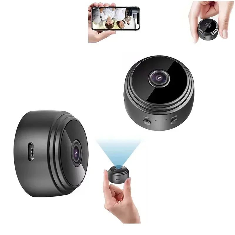 Smart Home A9 Mini Camera WiFi Wireless HD Surveillance Remote Monitoring Compact Design Security System Protection