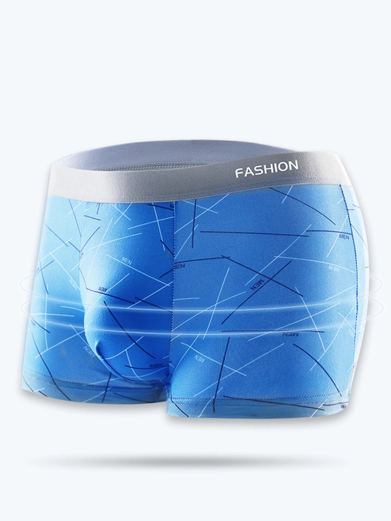 4 Pieces of Men's Underwear Comfortable Soft Fashionable Trendy Individual Men's Boxer Briefs Line Athleisure Pants