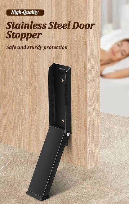 Stainless Steel Windproof Door Stopper Anti-collision Home Magnet Door Stapper Self Adhesive Door Anti-Slip Holder Doormat