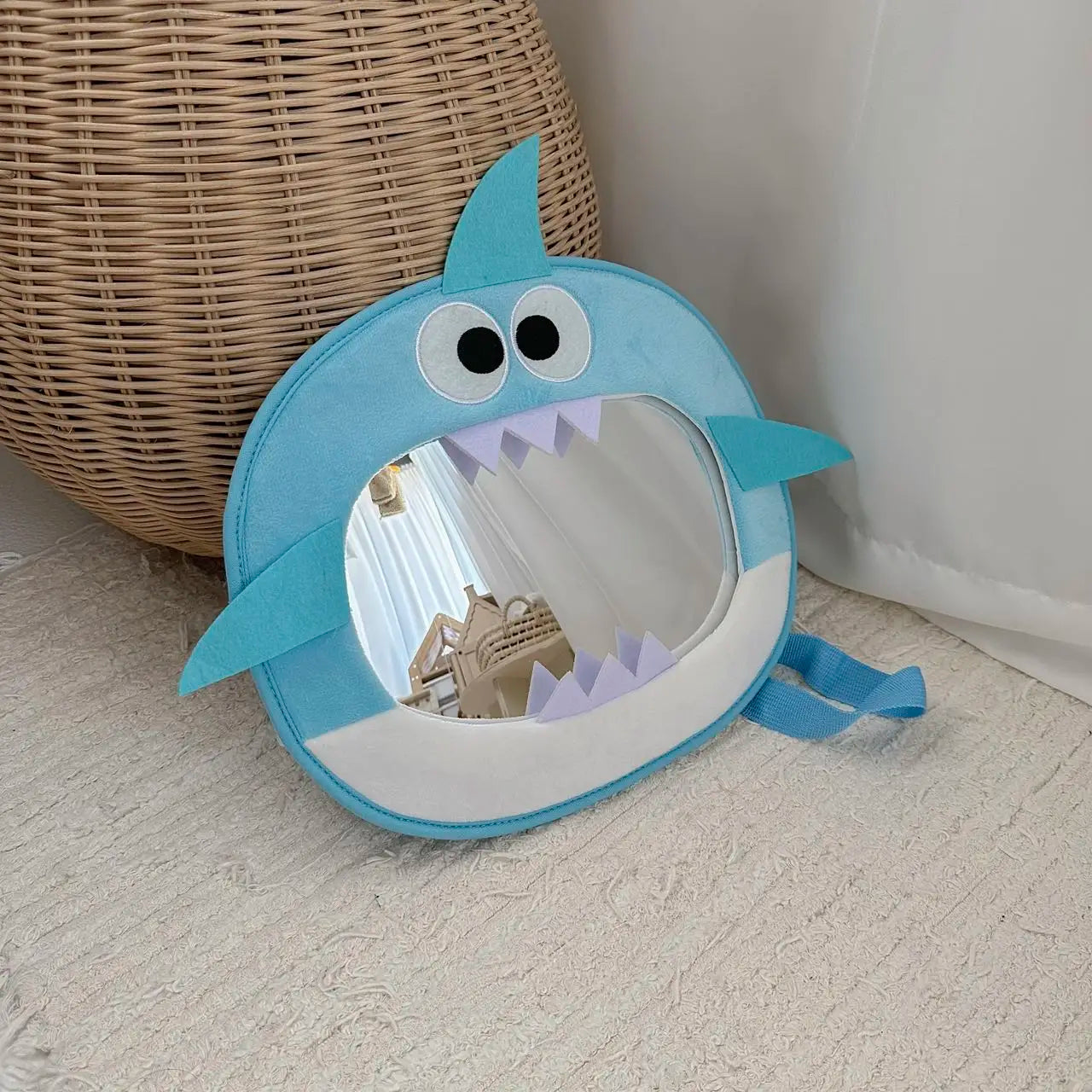 2025 Korean children's rearview mirror, car baby safety seat observation mirror, baby cartoon acrylic car mounted reflector