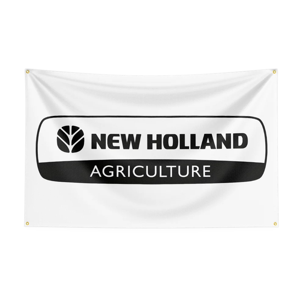 90x150CM TRACTORS New Hollands Agriculture Flag Polyester Printed Excavator Banner For Decor