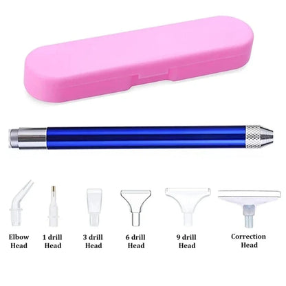 LED Diamond Painting Illumination Pen Kits with Light Art Lighted Applicator Accessories 5D Light Up Pens Nails DIY Crafts Tool