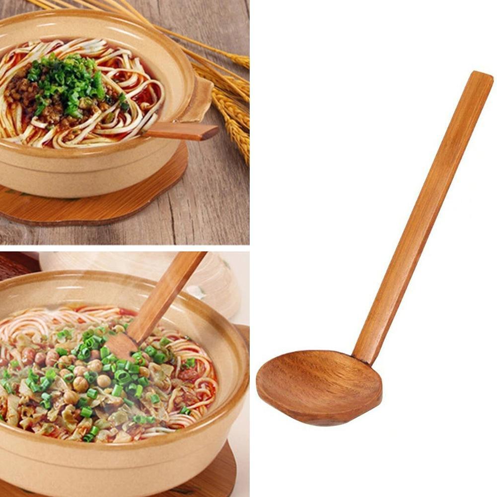 Japanese Noodles Soup Spoon Ramen Soup Spoon Tortoise Shell Spoon Wood Soup Spoon Large Hot Pot Spoon