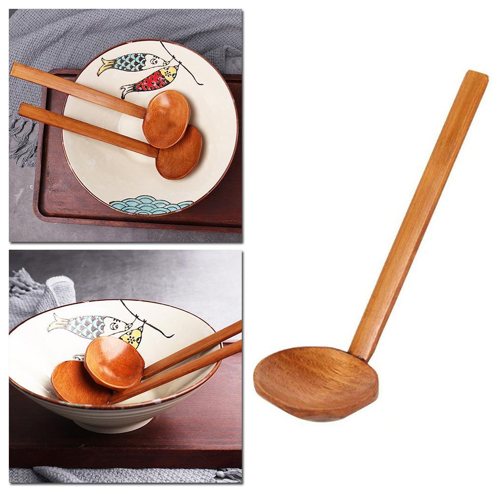 Japanese Noodles Soup Spoon Ramen Soup Spoon Tortoise Shell Spoon Wood Soup Spoon Large Hot Pot Spoon