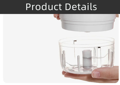 Electric Kitchen Food Chopper Mini Garlic Masher crusher USB Portable Meat Grinder Vegetable Chopper for Kitchen Gadgets
